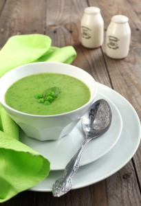 Суп sous vide из зеленого горошка