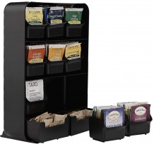 Подставка для чайных пакетиков на 11 отделений Mind Reader TBORG-BLK