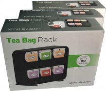Комплект из 2-х подставок для чайных пакетиков на 6 отделений Mind Reader STBORG-BLK