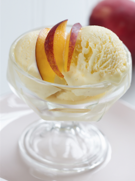 Персиковое мороженое sous vide