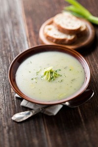 Суп sous vide из зеленого лука