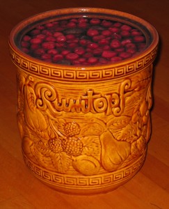 Румтопф (фрукты томленые в роме) sous vide