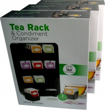 Комплект из 2-х подставок для чайных пакетиков, стаканов и пр. Mind Reader TBORG-BLK